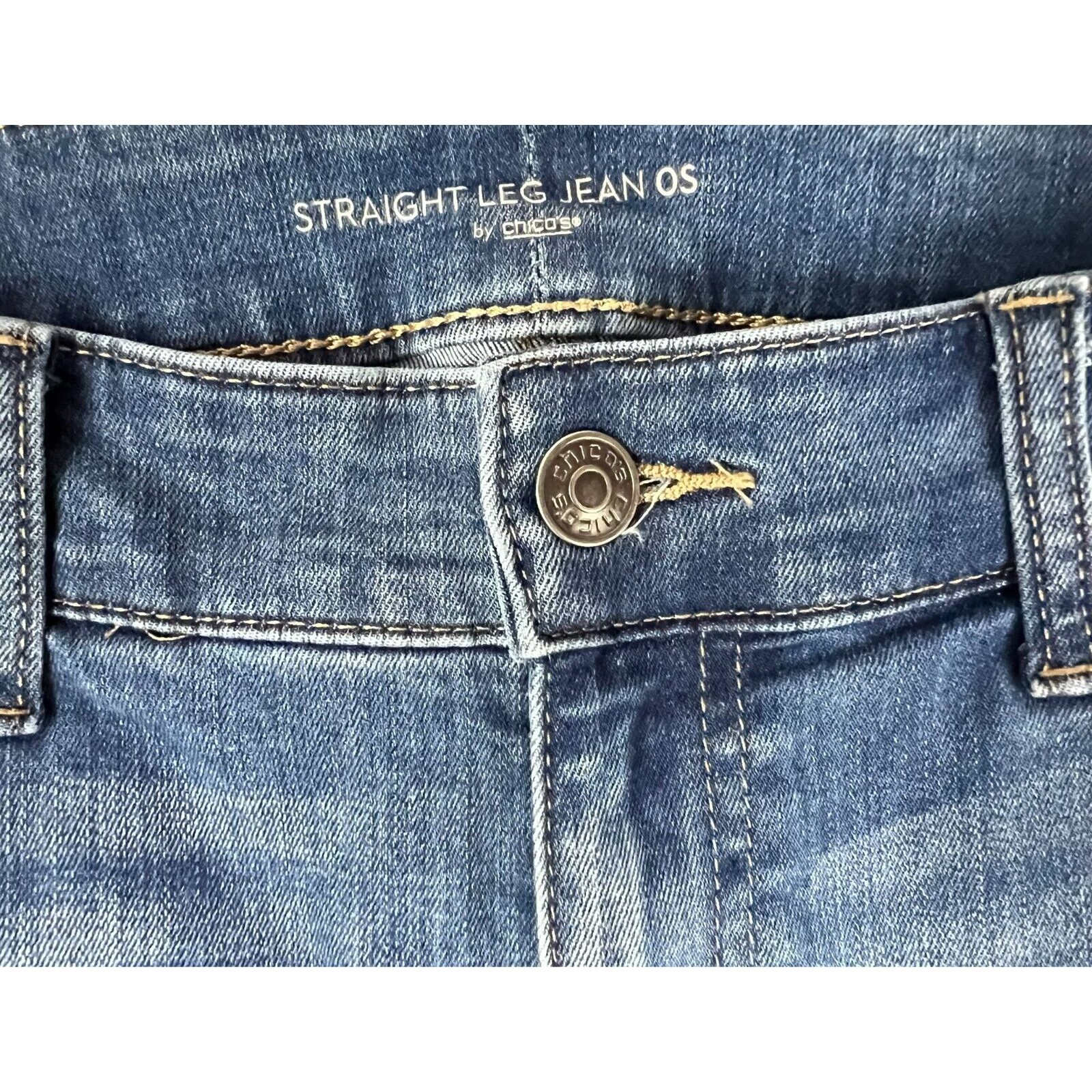 Chico's Mid-Rise Ankle Straight Leg Jeans Size Us 4 Short (Chico's 0s) — image 6 of 8